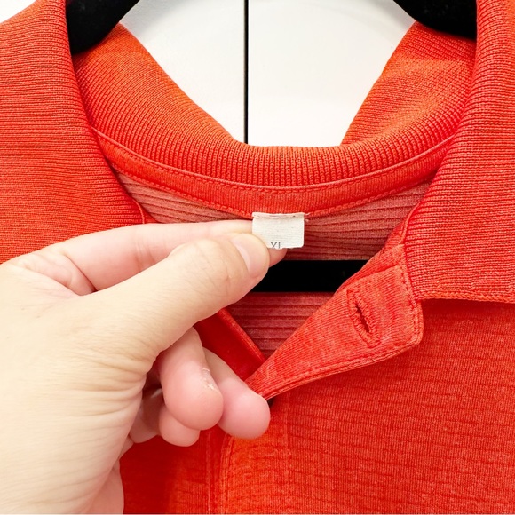 Lululemon Orange Collared Shirt - Picture 2 of 6
